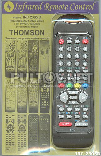 заменяющий IRC-2305 [Thomson TV, TV/VCR, VCR, DVD]