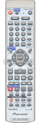 VXX2910 пульт для DVD/HDD-рекордера PIONEER DVR-520H-S
