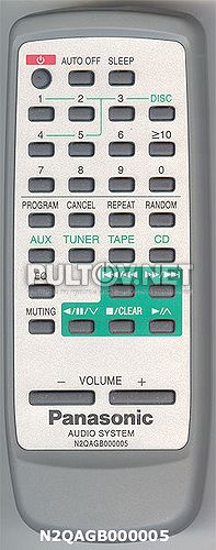 N2QAGB000005 пульт для музыкального центра Panasonic SC-AK22