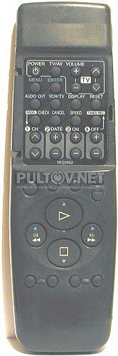 VEQ1992 пульт для видеомагнитофона Panasonic