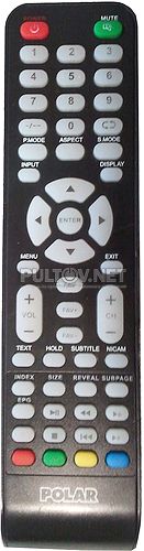 YC-53 пульт для телевизора POLAR 81LTV3101, 81LTV7101 (вариант 2)