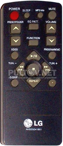 AKB35041801 пульт для музыкального центра LG XC-U12