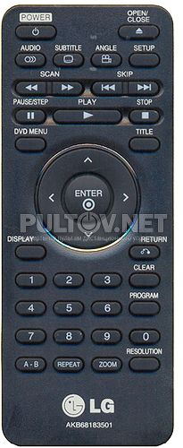 AKB68183501 пульт для DVD-плеера LG TS-200