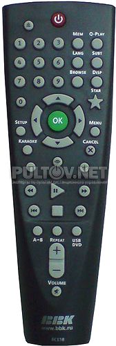RC-138, RC-DVP101 пульт для караоке-DVD-плеера BBK DV138SI