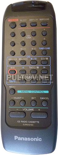 EUR642150 пульт для магнитолы Panasonic RX-DT501