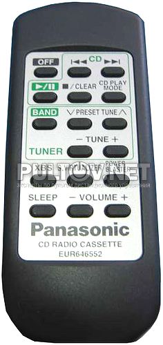 EUR646552 пульт для магнитолы Panasonic RX-DS28EK
