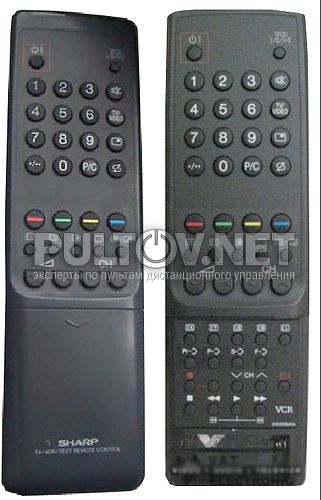 G1023BMSA , G1032BMSA пульт для телевизора SHARP DV-6430SC и других