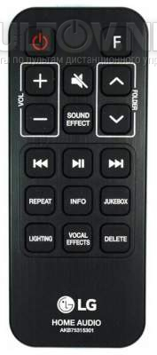 AKB75315301, AKB75315304 пульт для музыкальной системы LG XBOOM FJ5