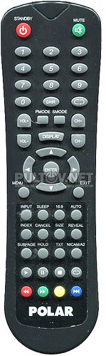 48LTV6101 и 55LTV6101 пульт для телевизора POLAR (с кнопками под управление флешкой, модель TV-DVD2)