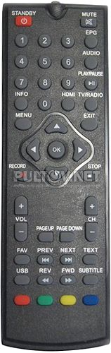 Patix Digital PT-100 пульт для DVB-T2-ресивера 