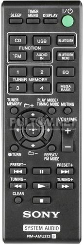 RM-AMU212 пульт для музыкального центра Sony CMT-SBT20 и др.