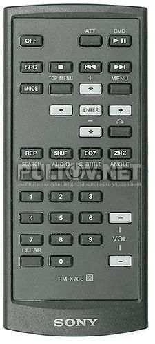 RM-X706 пульт для автомагнитолы Sony XAV-A1
