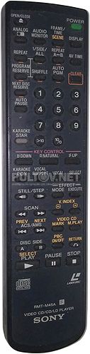 RMT-M45A пульт для VIDEO/CD/LD-плеера Sony MDP-V9K