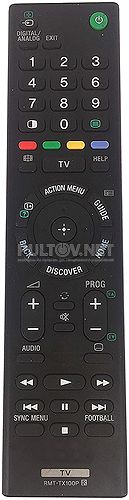 RMT-TX100P неоригинальный пульт для телевизора Sony KDL-32W700C и др.