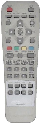 PASR42E00D пульт для плазменного телевизора RoverScan Vision 4200