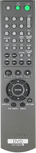 RMT-D165P пульт для CD/DVD-плеера Sony DVP-K68P