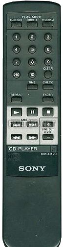 RM-D420 пульт для CD-плеера SONY CDP-XE300