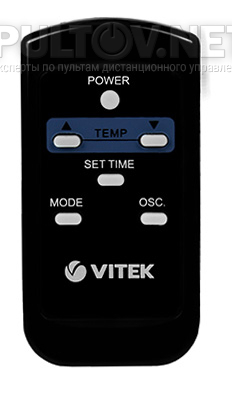 VT-1751 BK пульт для тепловентилятора VITEK