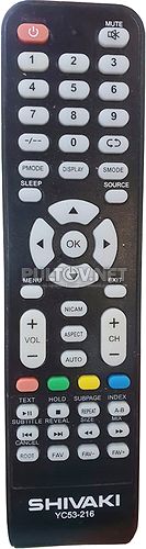 YC53-216 пульт для телевизора Shivaki STV-24LED3 и др.