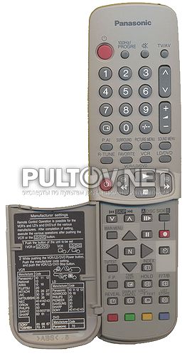 EUR511048 пульт для телевизора PANASONIC TX-29P180T и других