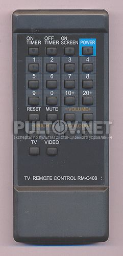 RM-C408 пульт для телевизора JVC AV-14FMT3 и др.