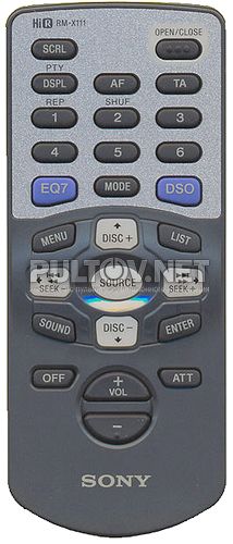 RM-X111 оригинальный пульт для автомагнитолы Sony CDX-M850MP