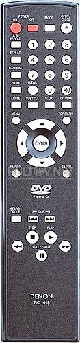 RC-1018 пульт для DVD-плеера DENON DVD-1740