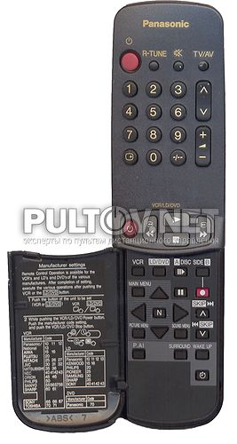 EUR511031, TNQE214 пульт для телевизора PANASONIC TC-25P22R и других