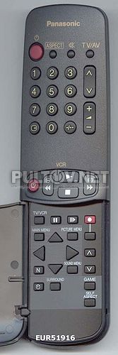 EUR51916 неоригинальный пульт для телевизора Panasonic TC-21C10R и др.