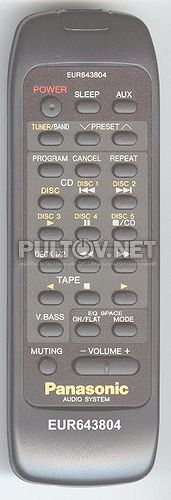 EUR643804 пульт для музыкального центра Panasonic SC-CH32 и других