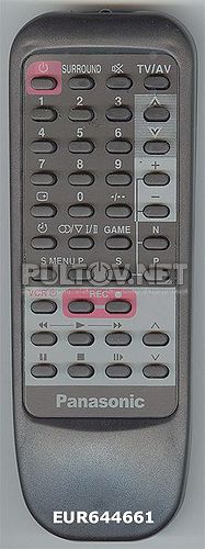 EUR644661 неоригинальный пульт для телевизора Panasonic TC-2185R и др.