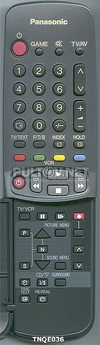 TNQE036 пульт для телевизора PANASONIC TX-25V70T и других