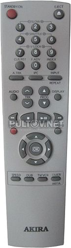 00071A пульт для видеомагнитофона Akira VCR-S607