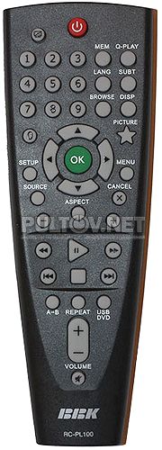RC-PL100 пульт для DVD-плеера BBK PL711Ti