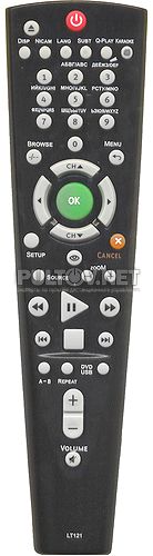 LT121 , RC1524 , RC1951 пульт для портативных телевизоров с DVD BBK