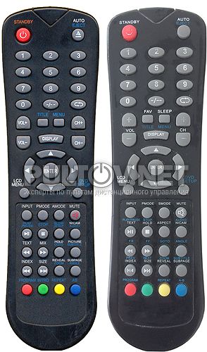 TV H-LCDVD2200 , AKAI LTC-15S04M пульт для телевизора со встроенным DVD