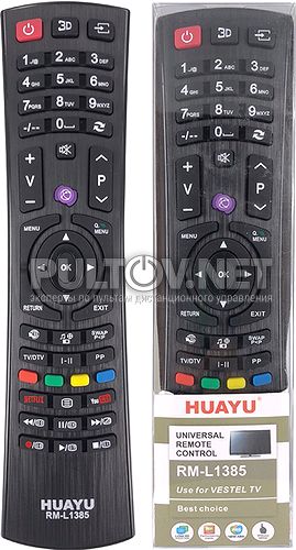 Huayu RM-L1385 заменяющий пульт для телевизоров Vestel