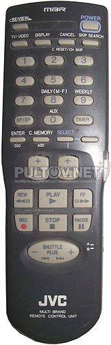 UR64EC1623, JVC PQ21760D-3 пульт для видеомагнитофона JVC HR-J227MS