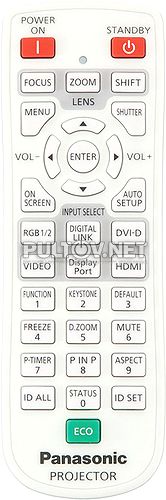 N2QAYA000063 пульт для проекторов Panasonic PT-EW730ZE и других