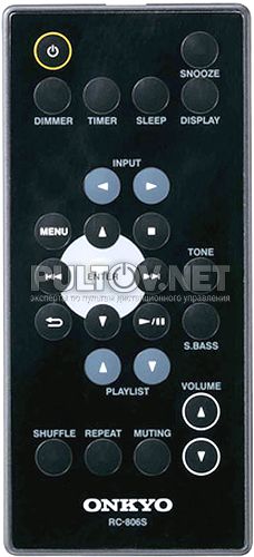 RC-806S оригинальный пульт для док-станции iPod/iPhone ABX-100 iOnly Play