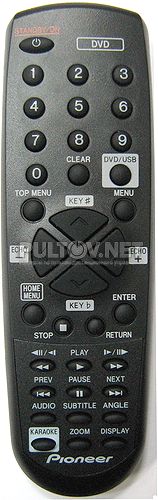 076E0SH061 пульт для DVD-плеера с USB и караоке Pioneer DV-3022KV