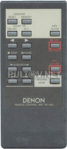 RC-406 пульт для кассетной деки Denon DRR-730 и др.