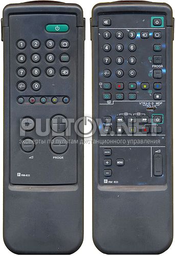 RM-833 неоригинальный пульт для телевизора (двухсторонний!) Sony 