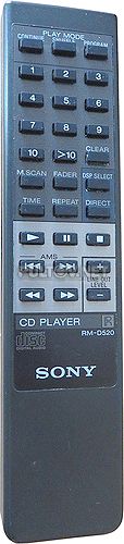 RM-D520 пульт для CD-плеера Sony CDP-611