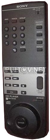 RM-DX100 пульт для проигрывателя компакт-дисков Sony CDP-CX270