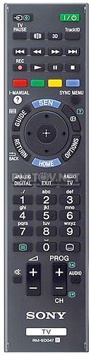 RM-ED047 оригинальный пульт для телевизора SONY KDL-40HX853 и других 