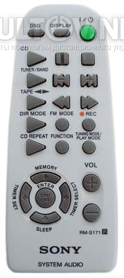 RM-S171 (серый вариант пульта!) пульт для музыкального центра Sony CMT-CP101 и других