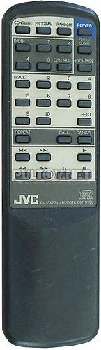 RM-SX254U пульт для CD Changer на 5 дисоков JVC XL-FZ258BK и XL-F254BK