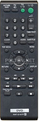 RMT-D187P, RMT-D189P пульт для DVD-плеера Sony DVP-NS728H и др.