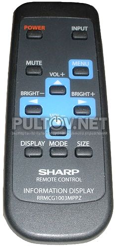 Оригинальный пульт Sharp RRMCG1003MPPZ (фото 1)